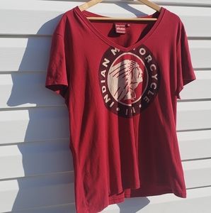 Plus Size Women  Genuine Indian motorcycle t-shirt